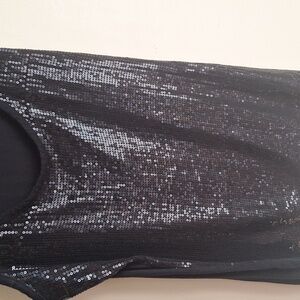 Diva Black Sequin Tank Top